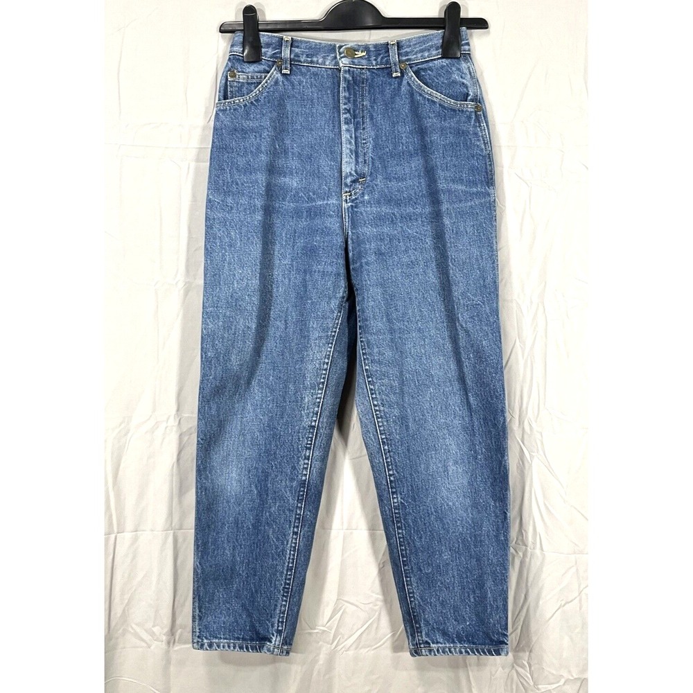 VTG LEE RIDERS Stonewashed HI-RISE TAPERED LEG JEANS Slouchy Relaxed Fit SIZE 11